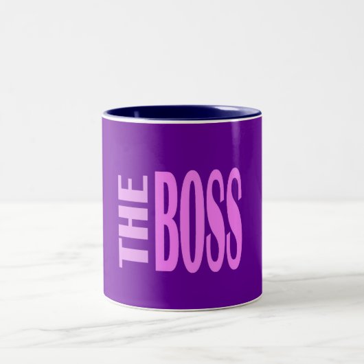 DER BOSS PINKY ZWEIFARBIGE TASSE (Mittel)