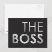 Der Boss Postkarte (Vorne/Hinten)