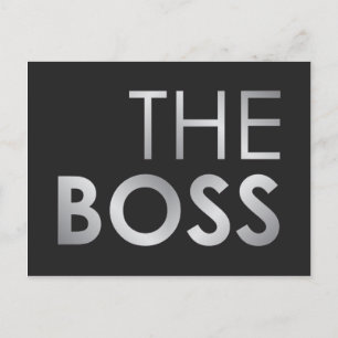 Der Boss Postkarte