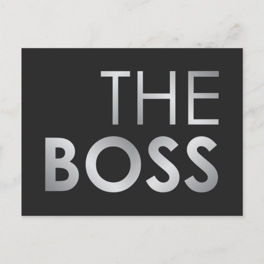 Der Boss Postkarte (Vorderseite)