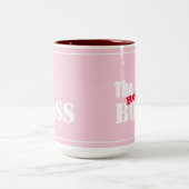 Der Boss-Tasse-Cup Zweifarbige Tasse (Mittel)