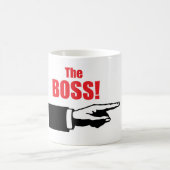 Der Boss-Text Kaffeetasse (Mittel)