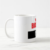 Der Boss-Text Kaffeetasse (Links)