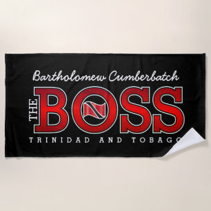 Der Boss Trinidad und Tobago Strandtuch