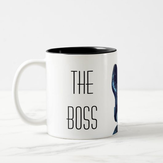 Der Boss Zweifarbige Tasse (Links)
