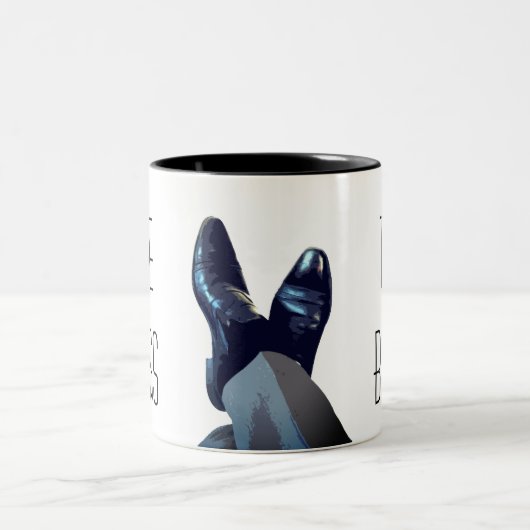 Der Boss Zweifarbige Tasse (Mittel)