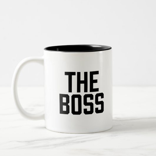 Der Boss Zweifarbige Tasse (Links)