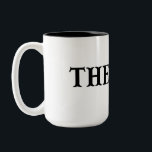 Der Boss Zweifarbige Tasse<br><div class="desc">Dieses humorvolle und minimalistische Design macht es zu einem perfekten Geschenk für Neuvermählte.</div>