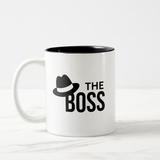 Der Boss Zweifarbige Tasse (Links)