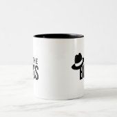 Der Boss Zweifarbige Tasse (Mittel)