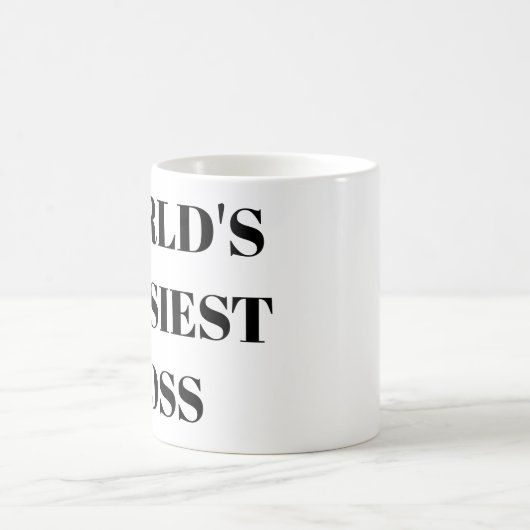 Der Bossiest Chef der Welt Kaffeetasse (Mittel)