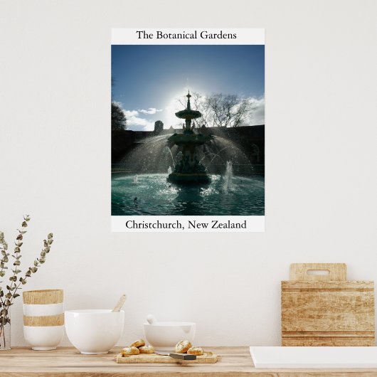 Der botanische Garten Poster (Küche)