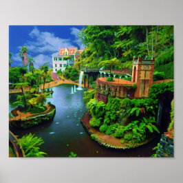 Der Botanische Garten von Real Portugal - Madeira Poster
