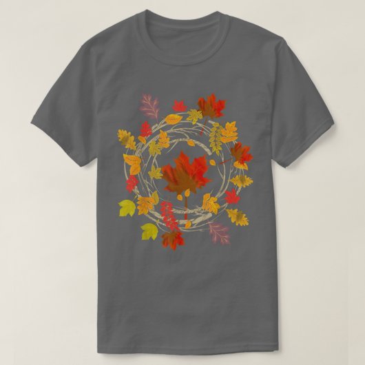 Der botanische Herbst hinterlässt den Naturwald fa T-Shirt (Design vorne)