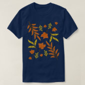 Der botanische Herbst lässt Wildtiere zurück T-Shirt (Design vorne)