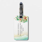 Der botanische Strand drehen Reinfall-Monogramm um Gepäckanhänger (Rückseite vertikal)