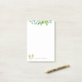 Der botanische Strand drehen Reinfälle um Post-it Klebezettel (Auf Schreibtisch)