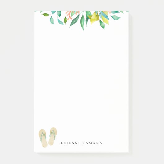 Der botanische Strand drehen Reinfälle um Post-it Klebezettel (Vorderseite)