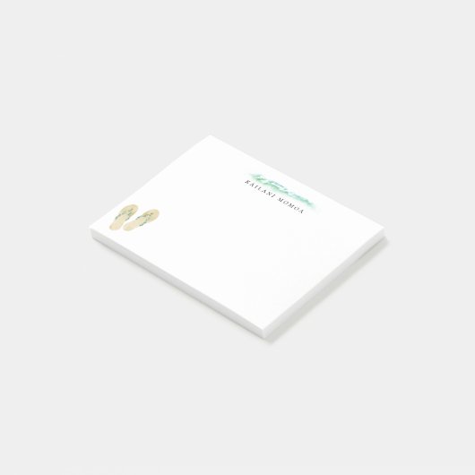 Der botanische Strand drehen Reinfälle um Post-it Klebezettel (angewinkelt)