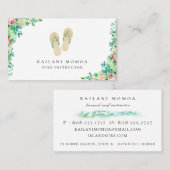 Der botanische Strand drehen Reinfälle um Visitenkarte (Vorne/Hinten)