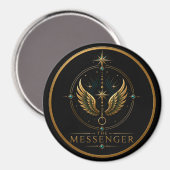 Der Bote Gemini Archetyp Kreis Magnet (Vorderseite/Rückseite)