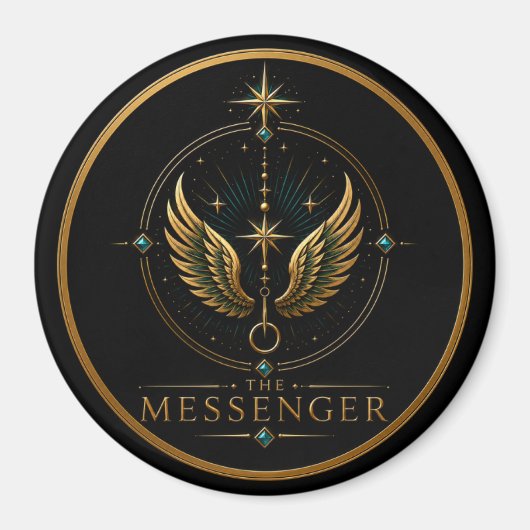 Der Bote Gemini Archetyp Kreis Magnet (Vorne)