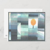 Der Botschafter des Herbstes von Paul Klee Postkarte (Vorne/Hinten)