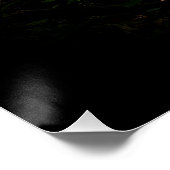 Der Boulder im Wald Poster (Ecke)
