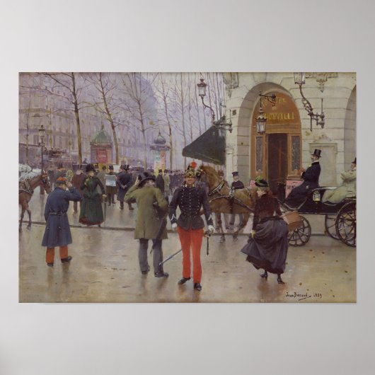 Der Boulevard der Capucines Poster (Vorne)