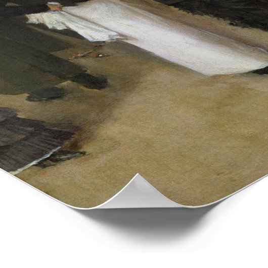 Der Boulevard in der Nacht Poster (Ecke)