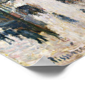 Der Boulevard Montmartre 1897 von Camille Pissarro Poster (Ecke)