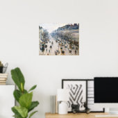 Der Boulevard Montmartre 1897 von Camille Pissarro Poster (Heimbüro)