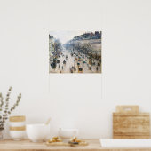 Der Boulevard Montmartre 1897 von Camille Pissarro Poster (Küche)
