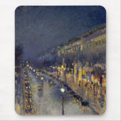 Der Boulevard Montmartre am Abend in Pissarro Mousepad (Vorne)
