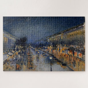 Der Boulevard Montmartre bei Nacht – Pissarro Puzzle