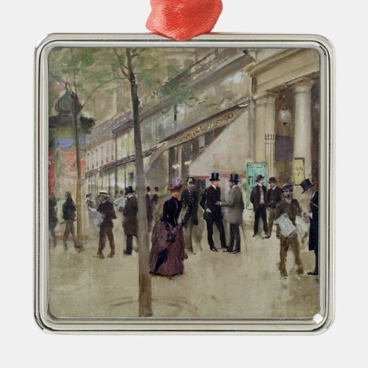 Der Boulevard Montmartre Ornament Aus Metall (Vorne)