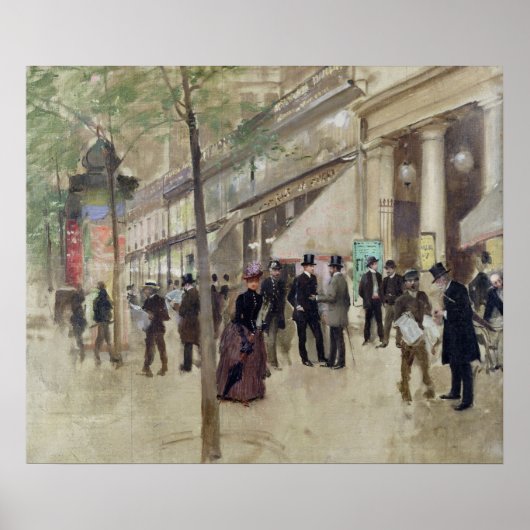Der Boulevard Montmartre Poster (Vorne)