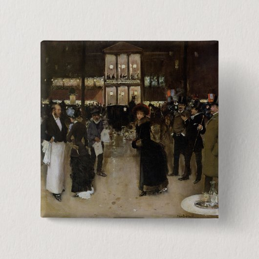 Der Boulevard nachts Button (Vorderseite)
