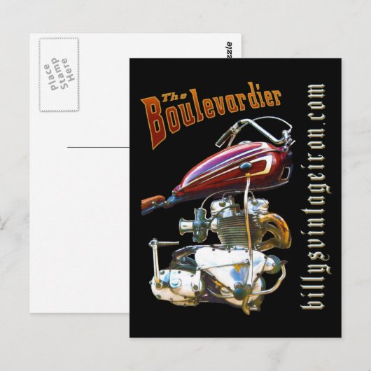 Der Boulevard Postkarte (Vorne/Hinten)