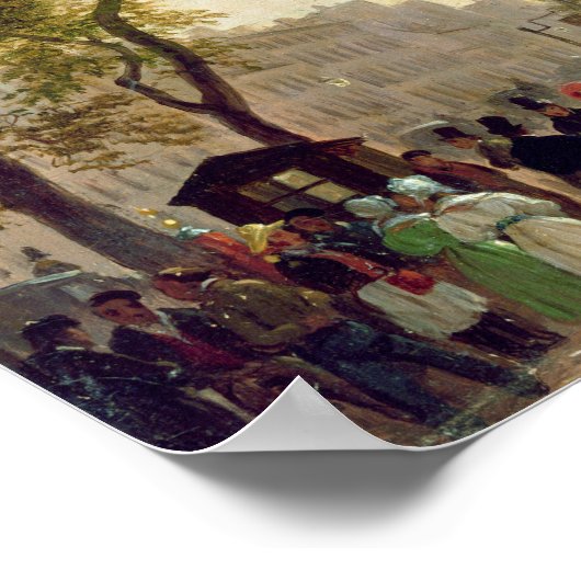 Der Boulevard Saint-Martin und das Theater Poster (Ecke)