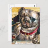 Der Bouncer Dog Postkarte (Vorne/Hinten)
