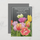 Der Bouquet von Tulips Dankeskarte (Vorne/Hinten)