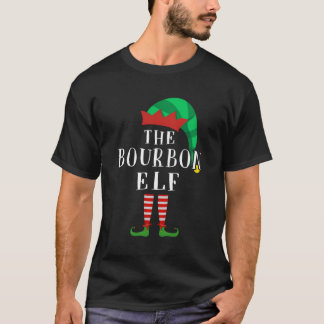 Der Bourbon Elf Matching Familie Weihnachtsgeschen T-Shirt