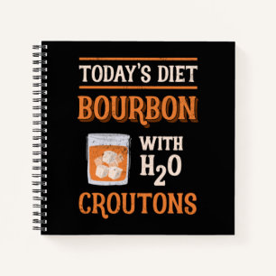 Der Bourbon von heute mit Wasservorräten Notizblock