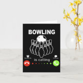 Der Bowling ruft Karte (Gelbe Blume)