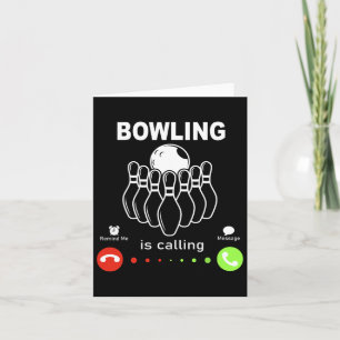 Der Bowling ruft Karte