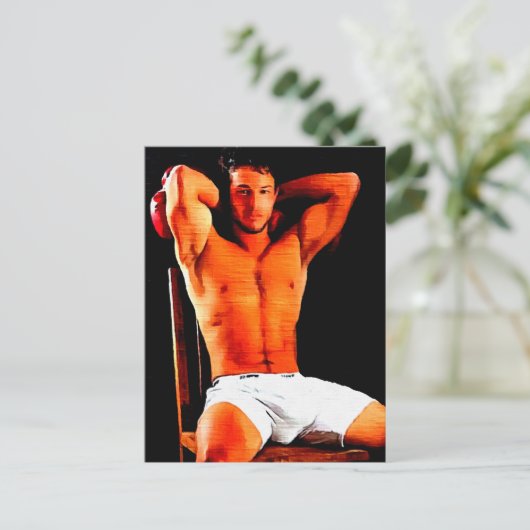 Der Boxer Postkarte (Stehend Vorderseite)