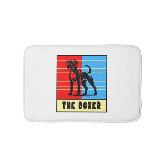 Der Boxer - Starke Hündin Badematte (Vorderseite)