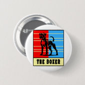 Der Boxer - Starke Hündin Button (Vorne & Hinten)