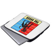 Der Boxer - Starke Hündin Laptopschutzhülle (Vorne Knopf)